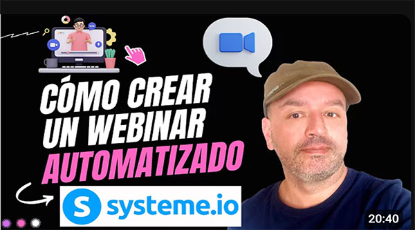 ¿Cómo crear un webinar automatizado con Systeme.io?